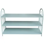 Archie Wood Metal 120x80cm Display Shelves Stand Storage Rack Home Organiser Sky
