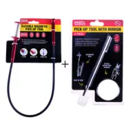 Magnetic Pick-Up Tool Claw & Pick-Up Tool w/ Swivel Mirror Alligator Clip AU