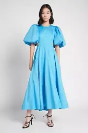 BNWT AJE CERULEAN FALLING WATER CUT OUT MIDI DRESS - SIZE 8 AU/4 US (RRP $595)