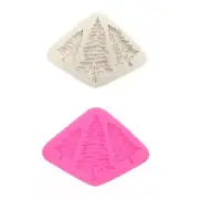 3D Christmas Tree Silicone Mold Pine Trees Fondant Cake Decorating Baking