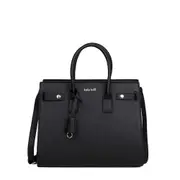 Kate Hill Women's Tatum Tote Shoulder Bag Detachable Strap Handbag Black