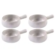 4PK Ladelle Nestle 22.8cm Round Stoneware Soup Bowl - White