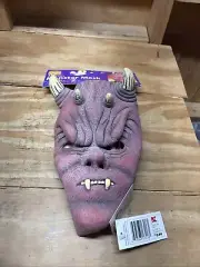 Vintage Pumpkin Time Latex Monster Devil Mask Adult Halloween KMart Fast Ship