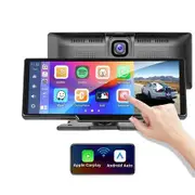 10.26 inch Wireless Carplay Screen for Car with Backup Camera, 1080P IPS Touch Screen Wireless CarPlay Android Auto Bluetooth, FM, Aux, MirrorLink