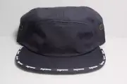 SUPREME FW15 VISOR TAPED CAMP HAT CAP NAVY BOX LOGO DEADSTOCK DUNK BRAND NEW
