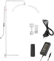 LED Moon Beauty Light with Stand Set, Rotatable Standing Floor Lamp Dimmable ...