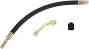 X AUTOHAUX 1set 135 Degree Copper Tire Valve Extension with Flexible Plastic 250mm Tyre Valve Stem Extender for Car Motorcycle RV Truck Bike
