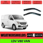 Weathershields, Weather shields for LDV V80 Van Window Visors Tinted Black