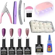 KALATIKA Nail Art Kit For Women, Nail Art Set For Beginer, Nail Art Tools Kit Set For Girls, Nail Extension Kit for Professional With Basic Nail Art Tools And Gel Polish