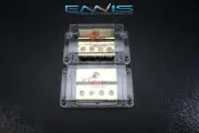 2 PCS 0 TO 4 GAUGE DISTRIBUTION BLOCK AUDIOPIPE GOLD 24K POWER WIRE PB-1044