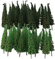 [Eigell] 100Pcs/Pack HO OO Scale Pagoda Tree Model for Train Railway Scenery Building