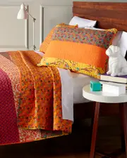 Lush Decor Floral Patch Cotton Quilt Set