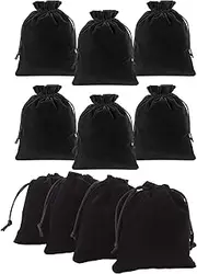 Velvet Drawstring Gift Bags Jewelry Bags Pouches,10pcs Velvet Gift Bags Cloth Jewelry Pouches Drawstring Bags,Black Velvet Cloth Jewelry Pouches Velvet Drawstring Bags Christmas Candy Gift Bag Pouch