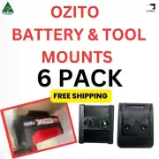 6 X Ozito PXC PowerXChange Battery Holder Wall Mount | Battery Organisation