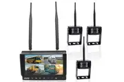 Elinz Wireless 7" Quad Monitor DVR 3x Reversing Camera Package