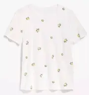 NWT Women's Old Navy Crewneck Lemon Top Size XL EveryWear Tee Blouse Lemons
