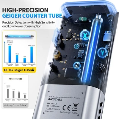 Professional Nuclear Radiation Meter Multifunctional Electric Field Analyzers