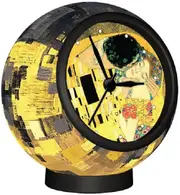 Pintoo Clock Klimt The Kiss Mini Sized Flat Pieces 3D Puzzle (CUBC1071)