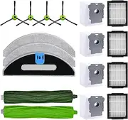 JoyBros Vacuum Accessories Kit For Irobot iRobot Roomba Combo i3+i5+j5+ Robot Vacuum-1 set Brush Rollers 4 Hepa Filters 3 Mop Pads 4 Side Brush 4 Dust Bags NOT for J7&J9