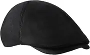[WITHMOONS] Vintage Cabbie Flat Cap Classic Faux Leather Gatsby Hat YT31290