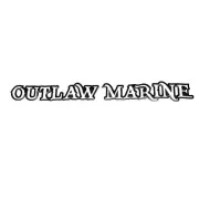 Outlaw Marine Boat Raised Decal U34246-01 | 10 x 1 1/2 Black Silver