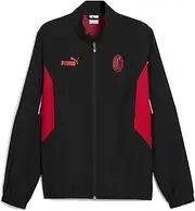 779341 Soccer Football European Club Team Jacket, Mesh Back ACM ftblARCHIVE, Puma Black/For All Time Red (07), L