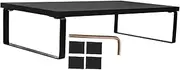 Monitor Bracket Table Laptop Stand for Desk Small Table Stand Tabletop Computer Stand Table Laptop Riser Computer Stand for Desk Table Riser Desk Organizer Laptop Stand Plate Black