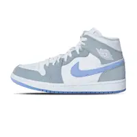 在飛比找PChome24h購物優惠-Nike Air Jordan 1 男女 白灰藍 中筒 情侶