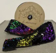 d. stevens Rainbow Colorful Sequin Ribbon 2.5” x 10 Yards $94 NEW