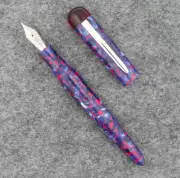 Edison Comet Fountain Pen in Cobalt Magma - Extra Fine Point - NEW in Box