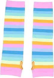[BESTYASH] Fashion Arm Guards 2 Sets of Stripe Cuff Arm Sleeves Cosplay Gloves Elastic Band Party Accessories