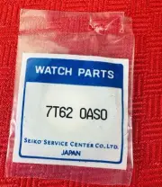 SEIKO 7T62 OASO Factory Case Back WATCH PARTS JAPAN
