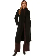 [Forever New] Carter Felled Seam Coat in Black