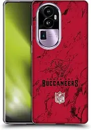 Head Case Designs Officially Licensed NFL Coloured Marble Tampa Bay Buccaneers Graphics Soft Gel Case Compatible with Oppo Reno10 Pro+