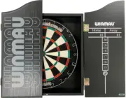 PRO STAR Micro Wire Dart board SET Winmau Pro Line Black Dart Cabinet Darts