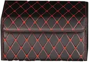 ATATHXHQay Car PU Leather Trunk Storage Box Portable Foldable Storage Car Trunk Bag Car Interior(2)