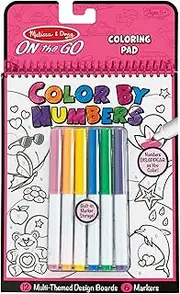 Melissa & Doug - On The Go - Color by Numbers Book - Pink