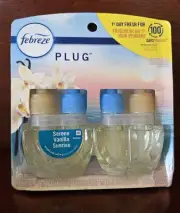 Febreze Plug In Air Freshener Refill-Serene Vanilla Sunrise-1 Pack of 2 Refills