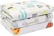 Baby Diaper Changing Pads (22X27.5 inches) Soft Cotton Waterproof Changing Pad Mat for Baby Underpads Mattress Pad Sheet Protector Portable Reusable Urine Pads for Travel Gear Pack of 3