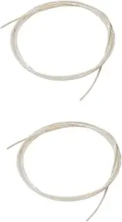SAFIGLE 2pcs Guitar Trim Inlay White Plastic Binding Purfling Strips for Guitar Ukulele Banjo