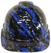 Hydro Dipped Hard Hat Ridgeline Cap Style Custom Dark Blue marble Splash