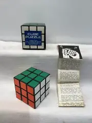 Vintage 1981 Cube Puzzle Chadwick Miller #95205 in original box and paperwork