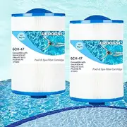 URDOGSL 6CH-47 Spa Filter Cartridge Replace Filbur FC-0315, PTL47W-P4, Unicel 6CH-47, 6H9-223-01, 03FIL1500, 373043, 60471, XLS-607, Hot Tub Filter,47 Sq. Ft, 2 Pack