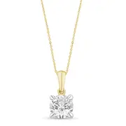 1.00ct Laboratory Grown Diamond Solitaire Necklace in 9kt Yellow Gold