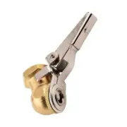 Ball Tire Air Chuck with Valve Stem Lock On Clip Tyre Inflator Brass Fitting AU
