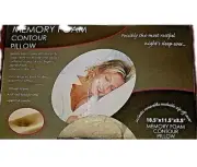 ️NEW IN BOX - MEMORY FOAM CONTOURED NECK SLEEP SYSTEM PILLOW W/ PILLOW COVER