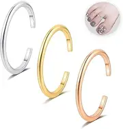 Thiswhyimbeauty 3Pcs Gold Toe Rings for Women Adjustable size Hypoallergenic Small Toe Ring Dainty Stainless Steel Toe ring Summer Beach Barefoot Jewelry