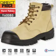 Hard Yakka Gravel Suede Lace Sand Boots PU Non-Metallic Work Safety Y60085 NEW