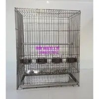 在飛比找蝦皮購物優惠-磨趾棍工廠🌈台灣製造304白鐵籠不鏽鋼鸚鵡鳥籠2尺4方間距2