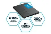 Crucial BX500 4TB 2.5' SATA3 6Gb/s SSD - 3D NAND 540/500MB/s 7mm 1.5 mil MTBF 3yr wty Acronis True Image Solid State Drive